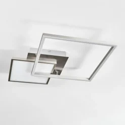 hofstein Plafonnier Wimmarp LED Chrome, Nickel mat, 1 lumière