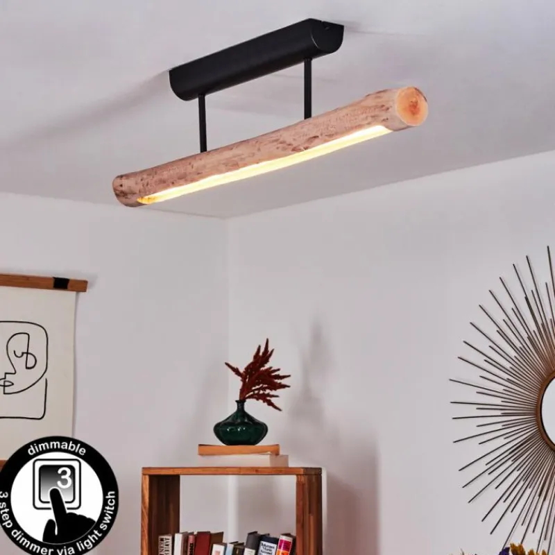 Luminaires Scandinaves-hofstein Plafonnier Winterthur LED Noir, 1 lumière