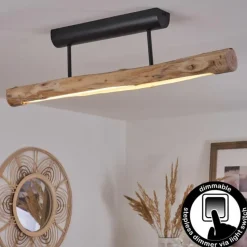 Lampes Vintages & Rétros-hofstein Plafonnier Winterthur LED Noir, 1 lumière