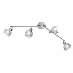 Luminaires Wofi Plafonnier Wofi FARA Argenté, 4 lumières