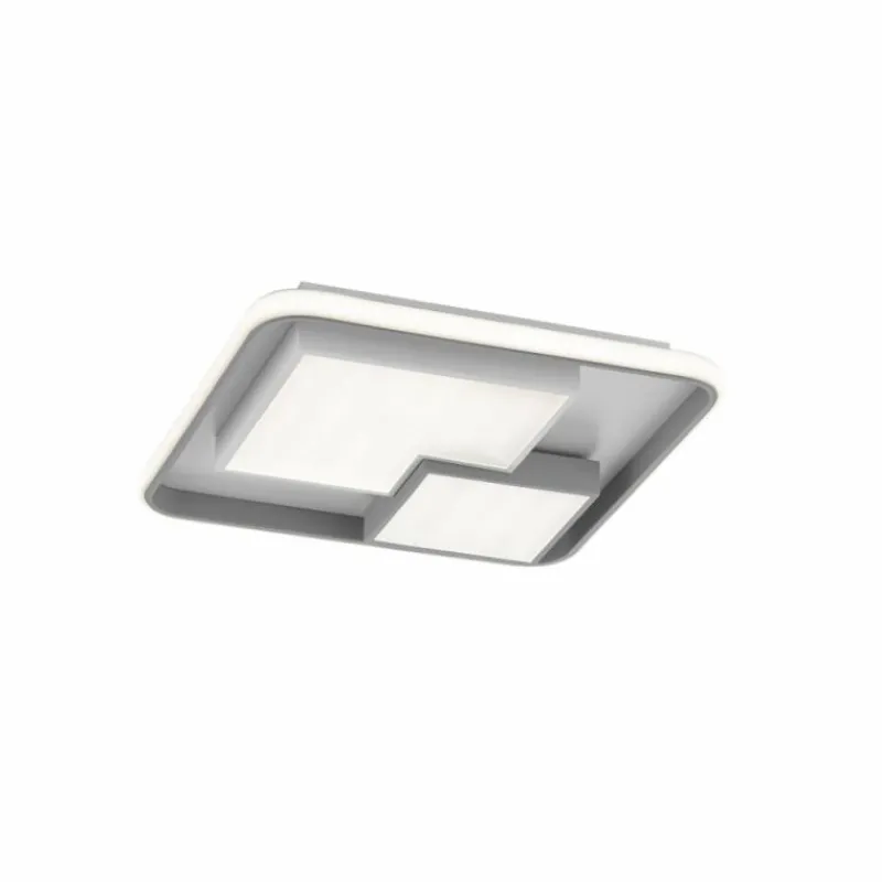 Luminaires Wofi Plafonnier Wofi FELA LED Gris, Blanc, 3 lumières* Éclairage Led
