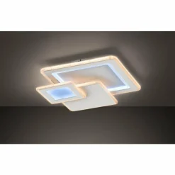 Luminaires Wofi Plafonnier Wofi MOLA LED Blanc, 1 lumière, Télécommandes* Éclairage Led