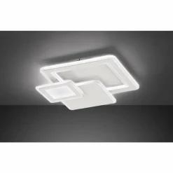 Luminaires Wofi Plafonnier Wofi MOLA LED Blanc, 1 lumière, Télécommandes* Éclairage Led