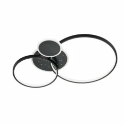 Luminaires Wofi Plafonnier Wofi-Leuchten KIAH LED Noir, 1 lumière* Éclairage Led