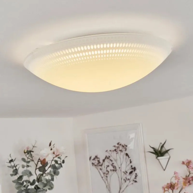 hofstein Plafonnier Worben LED Blanc, 1 lumière