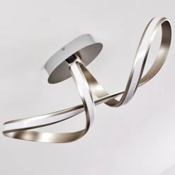 hofstein Plafonnier Woyens LED Acier inoxydable, 1 lumière* Éclairage Led