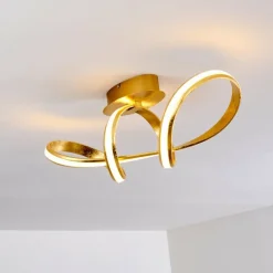 Lampes Dorées-hofstein Plafonnier Woyens LED Or, 1 lumière