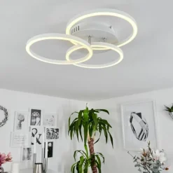 hofstein Plafonnier Xena LED Blanc, 1 lumière, Télécommandes