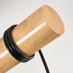 Luminaires Scandinaves-hofstein Plafonnier Yaak Bois clair, Noir, 3 lumières