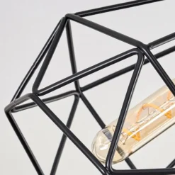 hofstein Plafonnier Yaak Noir, 2 lumières