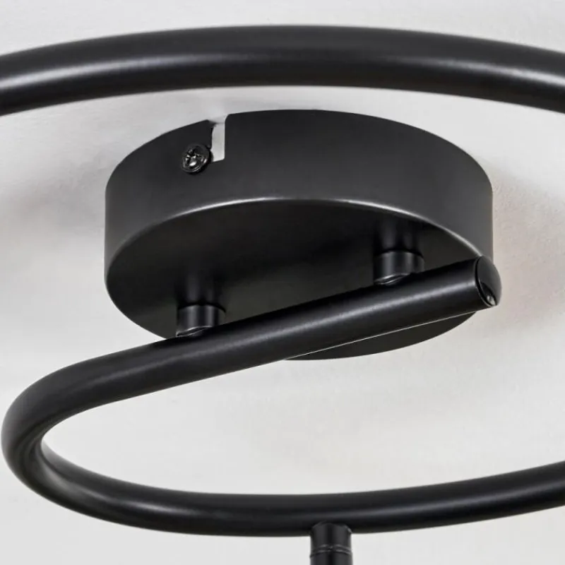 hofstein Plafonnier Yaak Noir, 3 lumières