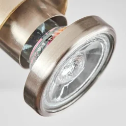 hofstein Plafonnier Yometchen LED Nickel mat, 3 lumières