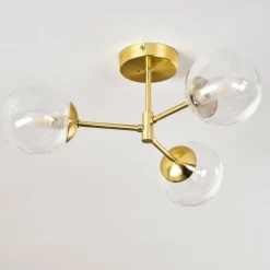 hofstein Plafonnier Yucao Or, 3 lumières