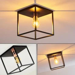 hofstein Plafonnier Yuhigaoka Noir, 1 lumière