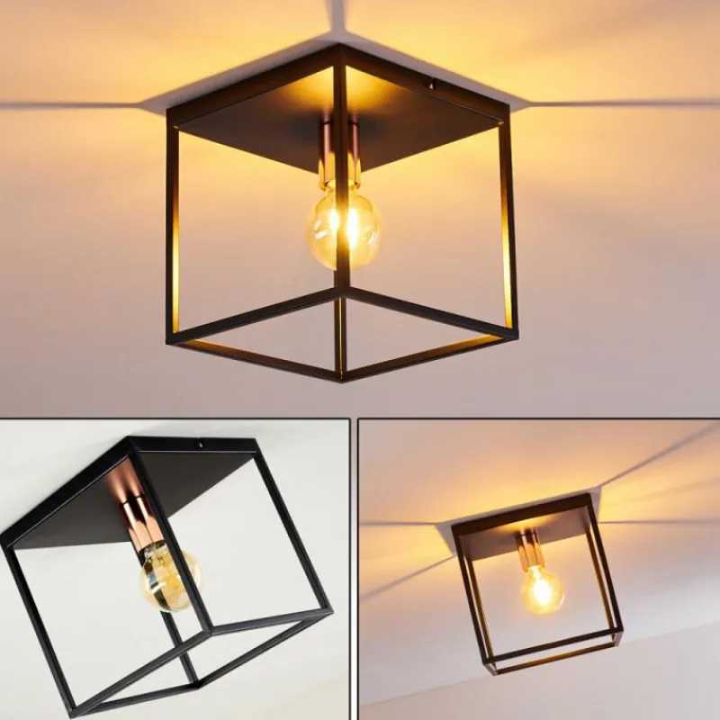 hofstein Plafonnier Yuhigaoka Noir, 1 lumière