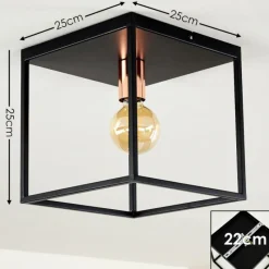 hofstein Plafonnier Yuhigaoka Noir, 1 lumière