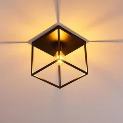 hofstein Plafonnier Yuhigaoka Noir, 1 lumière