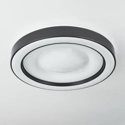 hofstein Plafonnier Zeballos LED Blanc, 1 lumière, Télécommandes, Changeur de couleurs