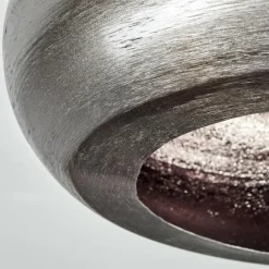 Style Boho-Chic-hofstein Plafonnier Zigne Argent Oxydé, Noir, 1 lumière