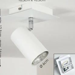 hofstein Plafonnier Zuoz Blanc, 1 lumière