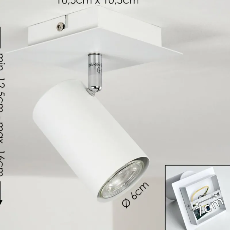 hofstein Plafonnier Zuoz Blanc, 1 lumière