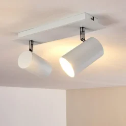 hofstein Plafonnier Zuoz Blanc, 2 lumières