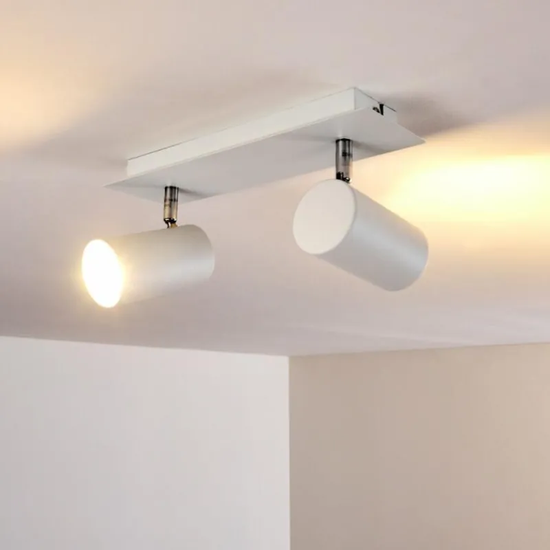 hofstein Plafonnier Zuoz Blanc, 2 lumières