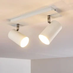 hofstein Plafonnier Zuoz Blanc, 2 lumières