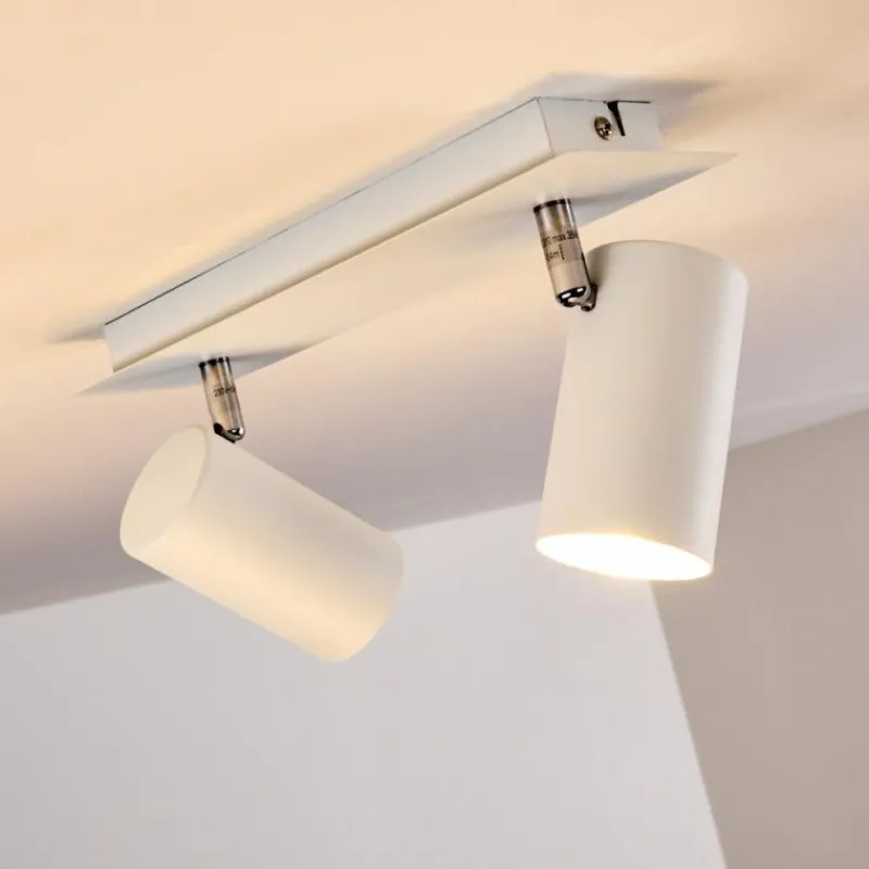 hofstein Plafonnier Zuoz Blanc, 2 lumières