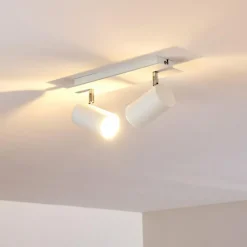 hofstein Plafonnier Zuoz Blanc, 2 lumières