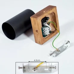 hofstein Plafonnier Zuoz Bois clair, 1 lumière