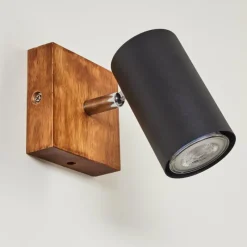 hofstein Plafonnier Zuoz Bois clair, 1 lumière