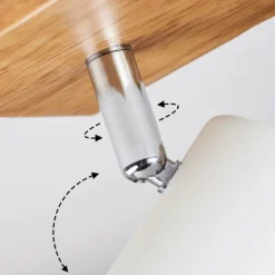 hofstein Plafonnier Zuoz Bois clair, 1 lumière