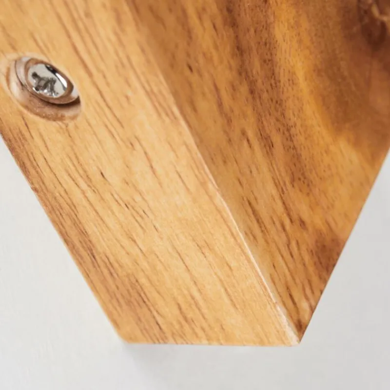 hofstein Plafonnier Zuoz Bois clair, 1 lumière