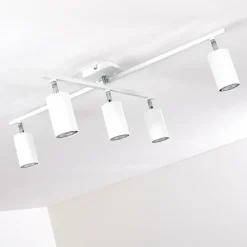 hofstein Plafonnier Zuoz Chrome, Blanc, 5 lumières