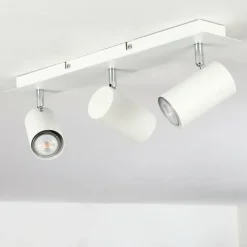 hofstein Plafonnier Zuoz Chrome, Blanc, 3 lumières