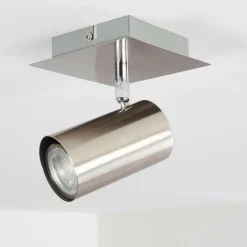 hofstein Plafonnier Zuoz Nickel mat, 1 lumière