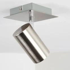 hofstein Plafonnier Zuoz Nickel mat, 1 lumière