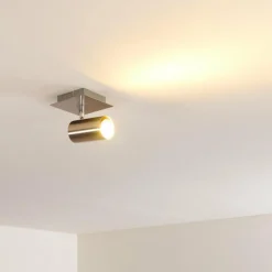 hofstein Plafonnier Zuoz Nickel mat, 1 lumière