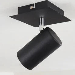 hofstein Plafonnier Zuoz Noir, 1 lumière