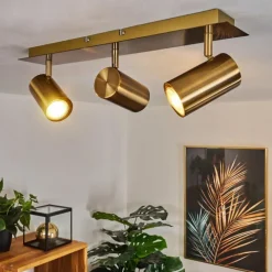 hofstein Plafonnier Zuoz Vieux laiton, 3 lumières