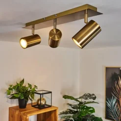 hofstein Plafonnier Zuoz Vieux laiton, 3 lumières