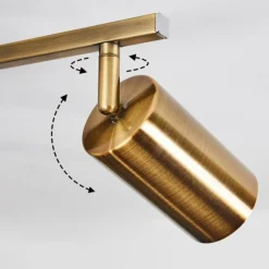 hofstein Plafonnier Zuoz Vieux laiton, 5 lumières