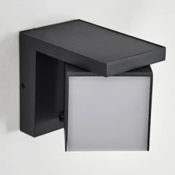 hofstein Pocilgas Lampe murale d´extérieur, Spot mural LED Anthracite, 1 lumière, Détecteur de mouvement