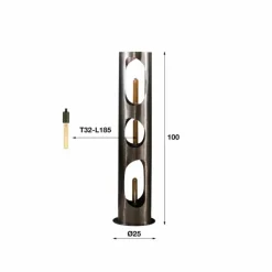 hofstein Pocinho Lampadaire Noir, 3 lumières* Lampadaires Et Lampes Sur Pied