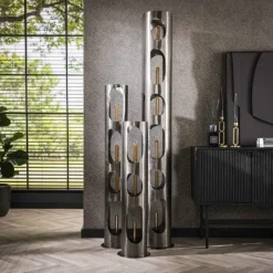 hofstein Pocinho Lampadaire Noir, 4 lumières* Lampadaires Et Lampes Sur Pied