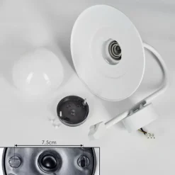 hofstein Pohei Lampe murale d´extérieur Blanc, 1 lumière, Détecteur de mouvement