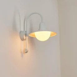 hofstein Pohei Lampe murale d´extérieur Blanc, 1 lumière, Détecteur de mouvement