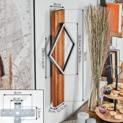 Luminaires Scandinaves-hofstein Pompu Applique murale LED Écru, Noir, 1 lumière