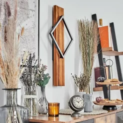 Luminaires Scandinaves-hofstein Pompu Applique murale LED Écru, Noir, 1 lumière